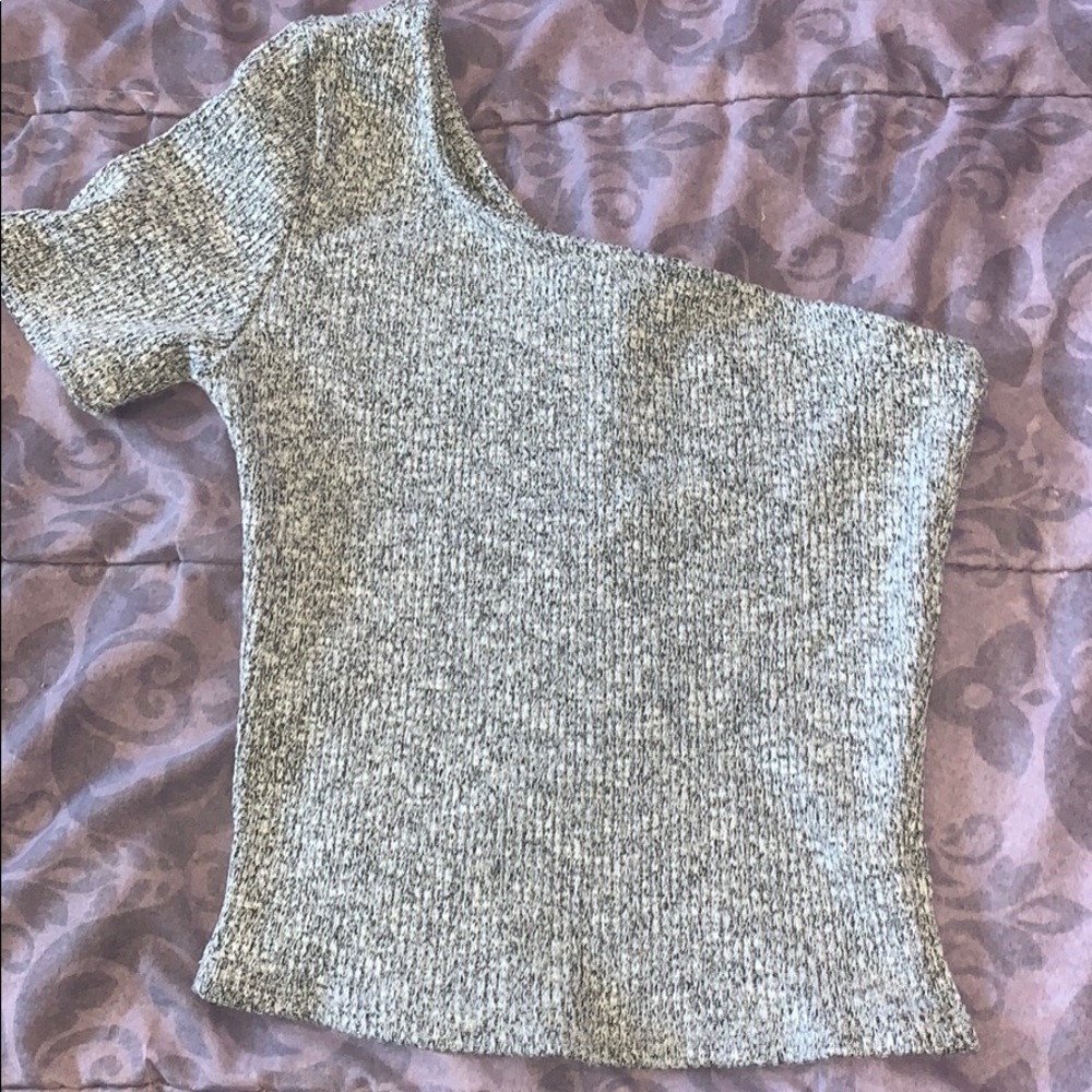 Grey Crop Top